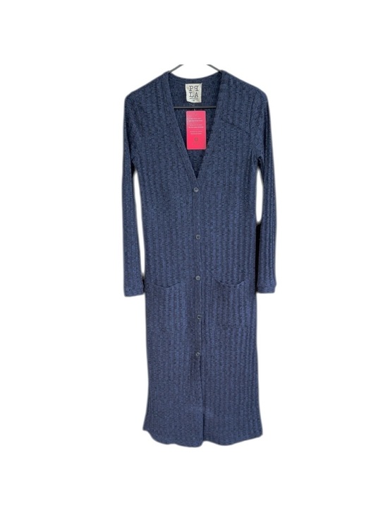Evereve Tops - NWT EVEREVE PPLA Clothing Aggie Long Like Ribbed Duster Top Indigo Size XS
